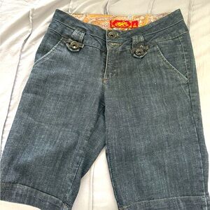 Denim Bermuda shorts